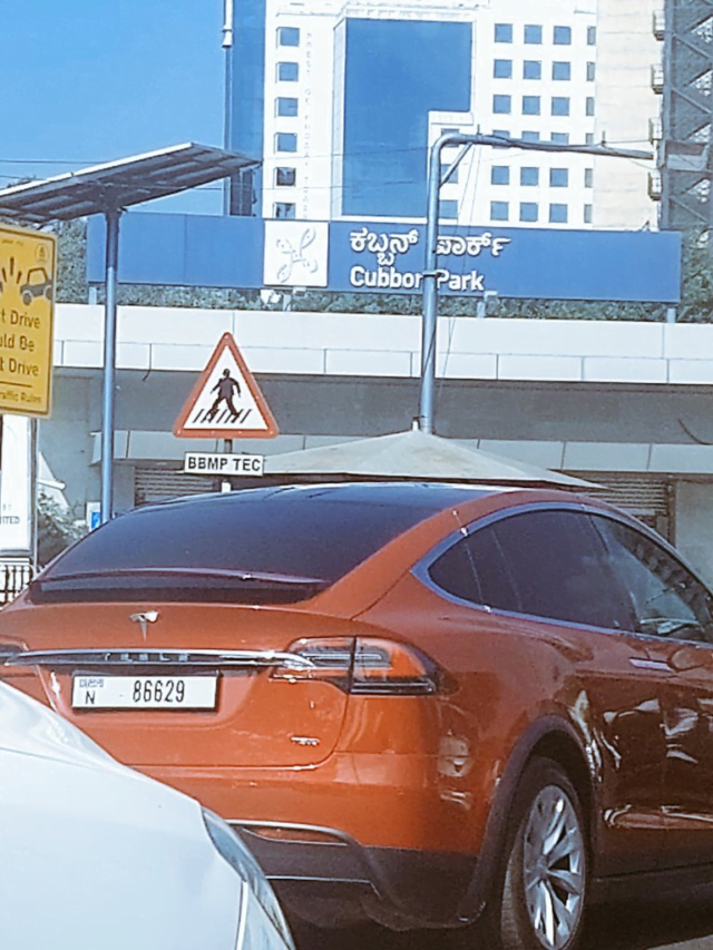 Tesla car spotted in Bangalore: A Social Media Buzz